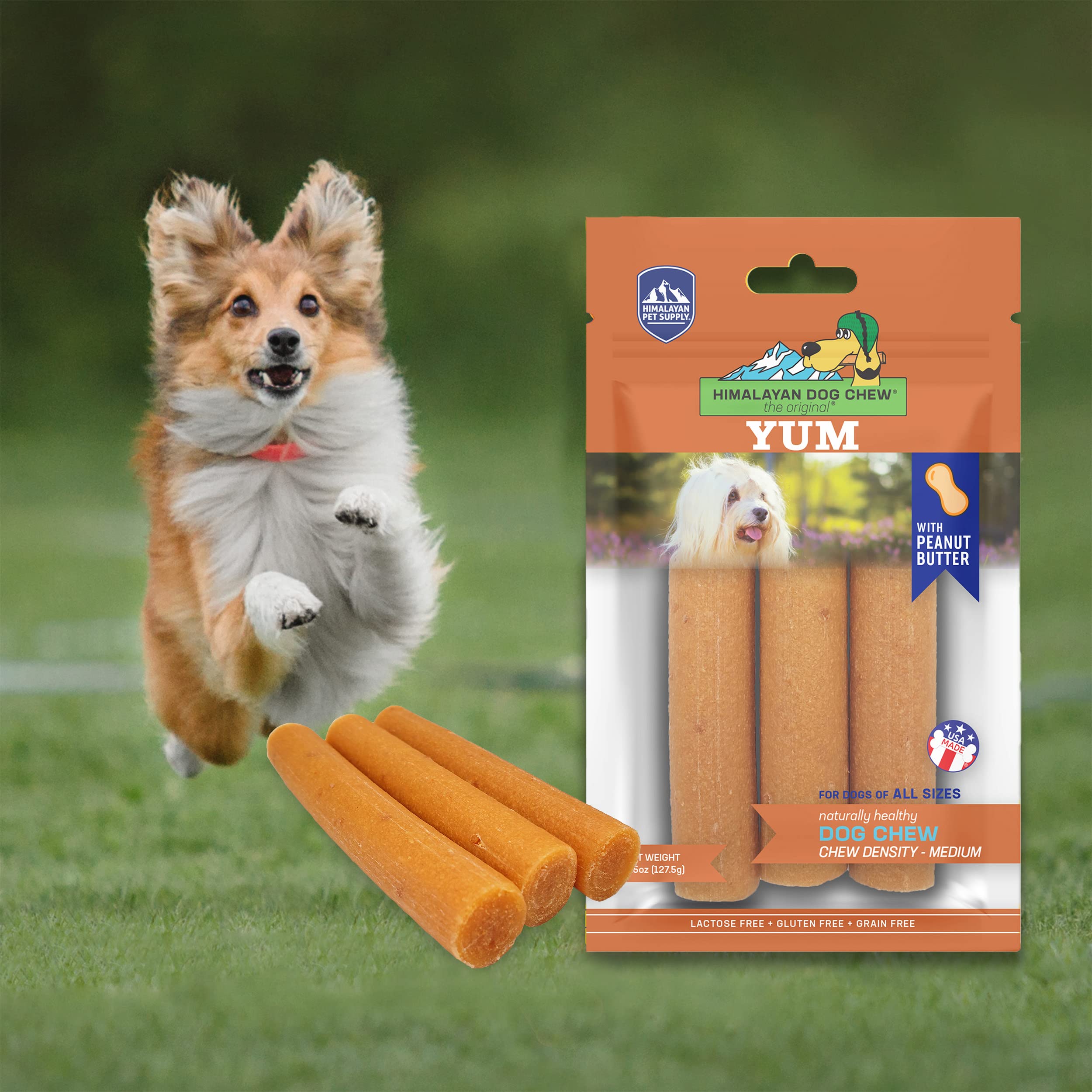 Himalayan Dog Chew gout beurre d arachide, option gourmande