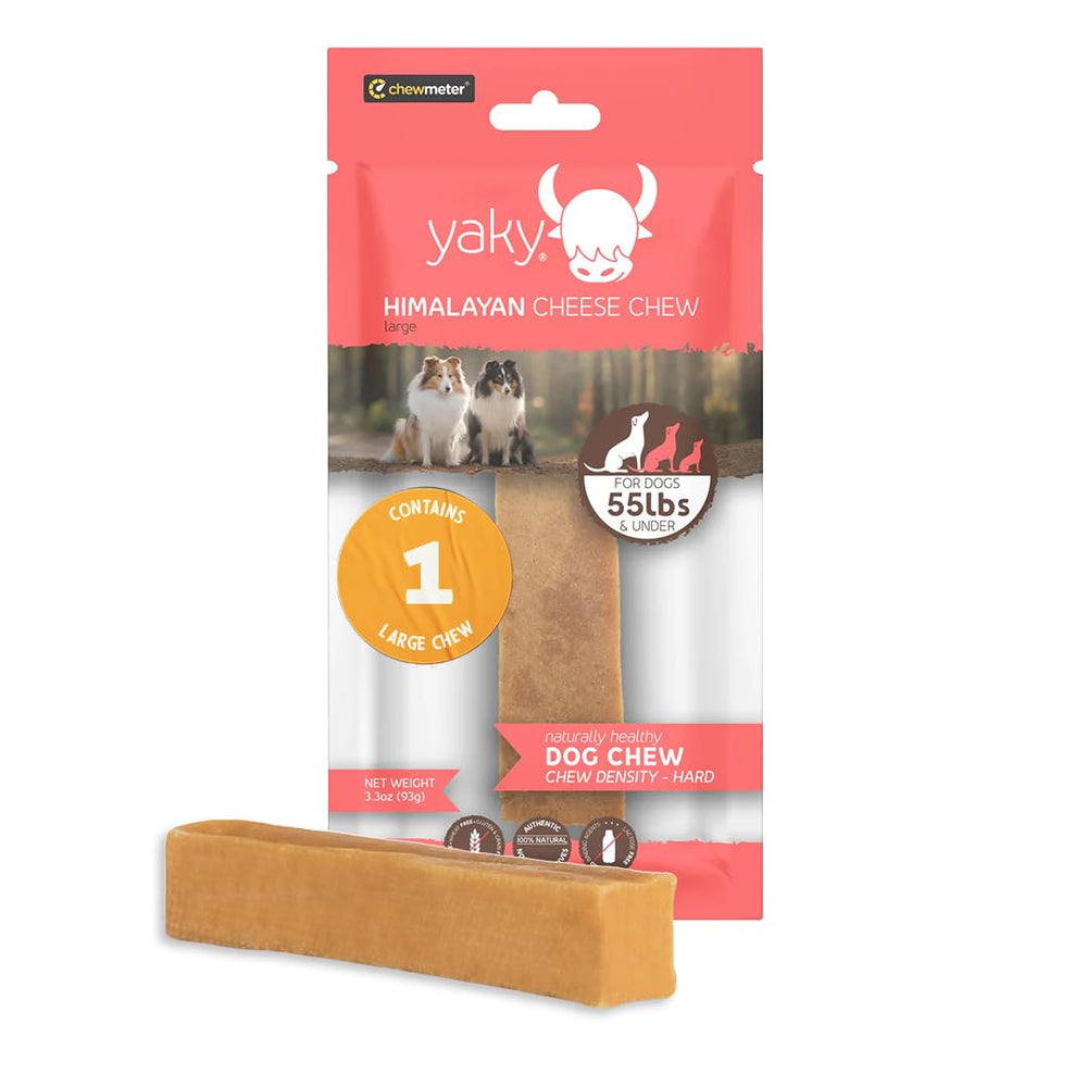 Himalayan Dog Chew : morceau de fromage yak, snack naturel durable pour chiens.
