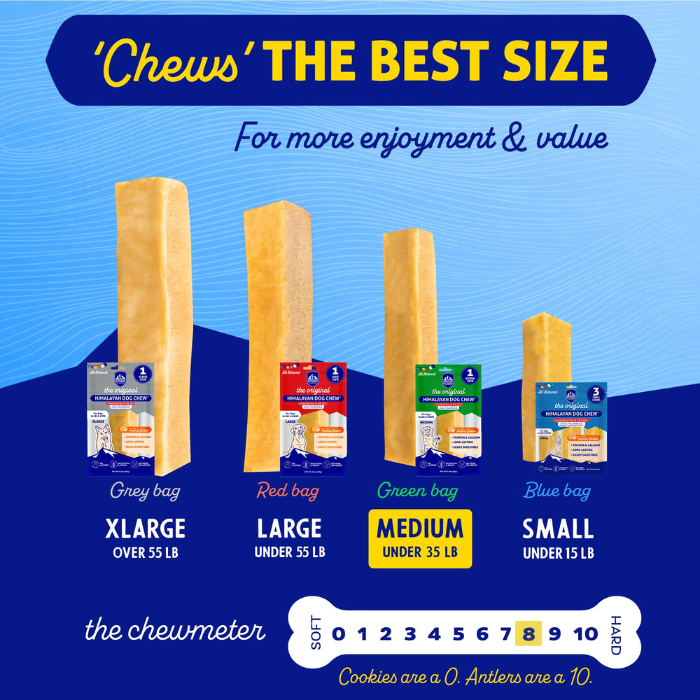 Himalayan Dog Chew – conçu pour chiens jusqu'à 35 lb.