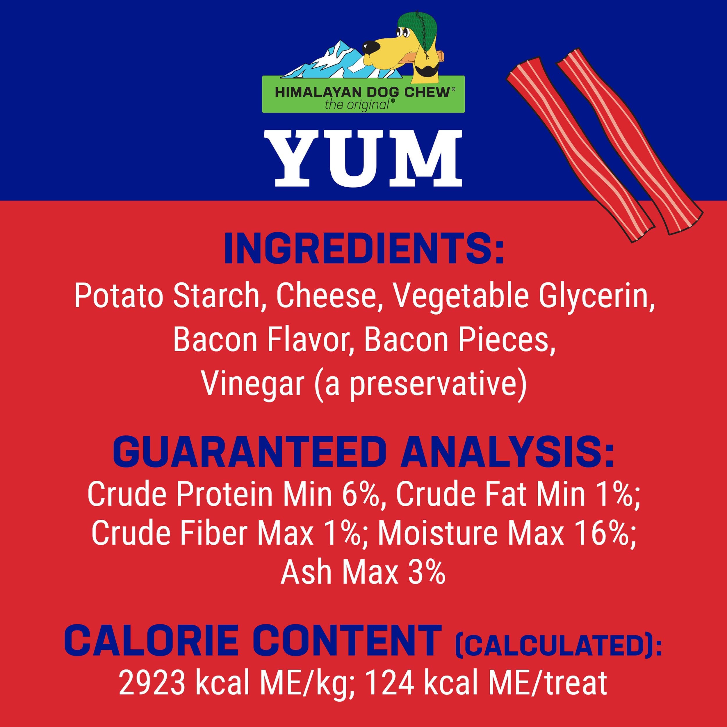 Saveur jambon fumé d’Himalayan Dog Chew pour enrichir les collations.