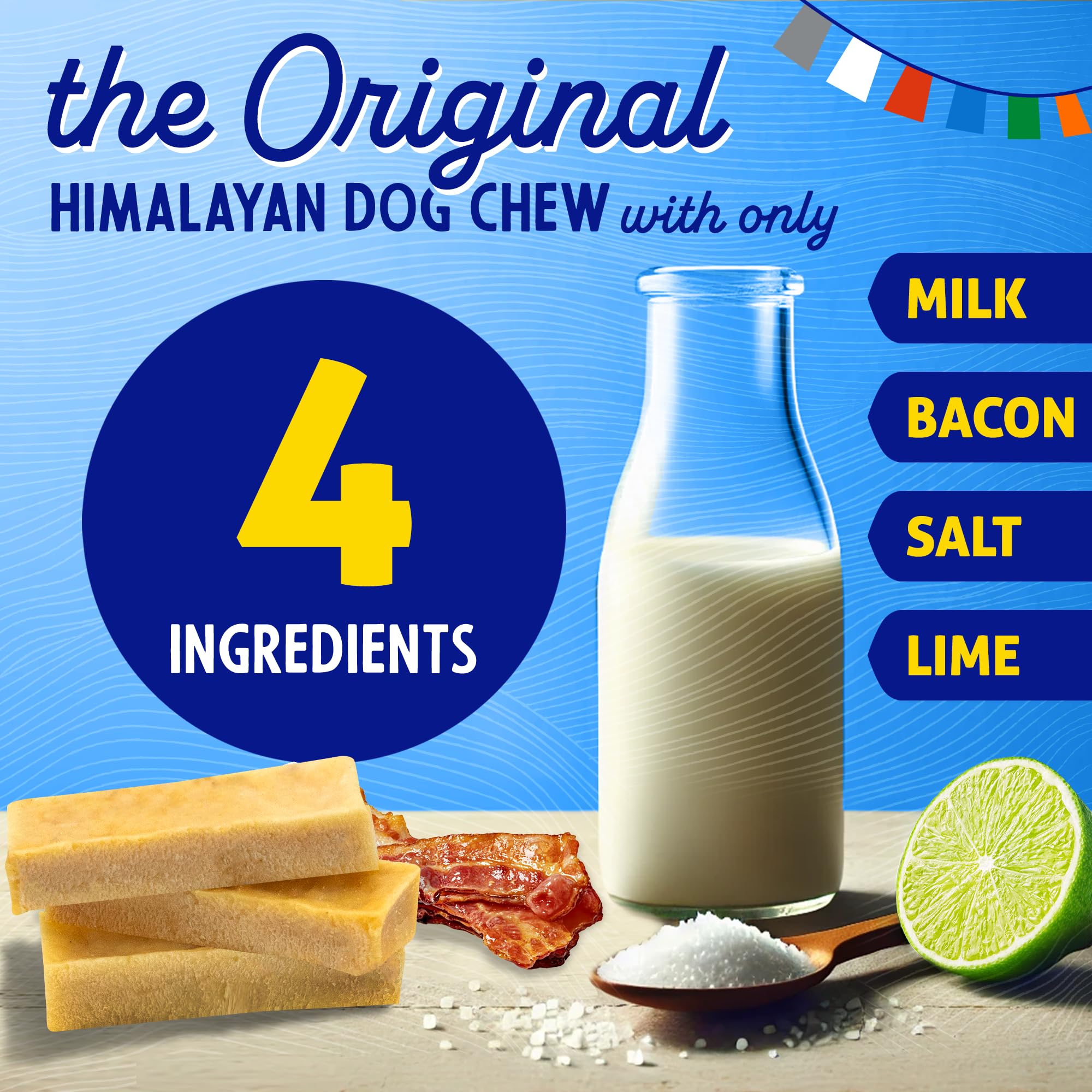 Himalayan Dog Chew: sans lactose et sans gluten, friandise adaptée.