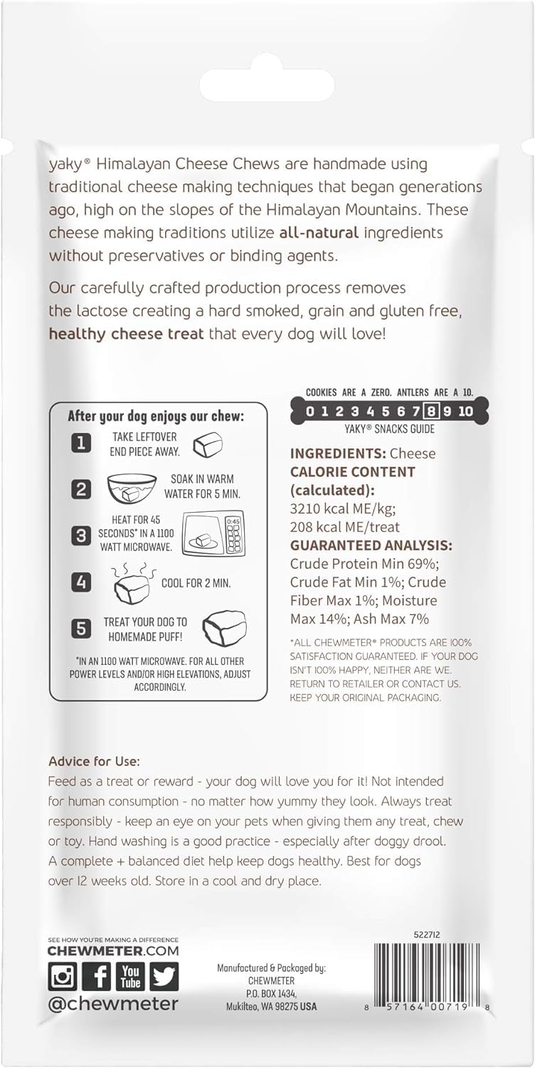 Himalayan Dog Chew : sans lactose et sans gluten pour chien sensible.