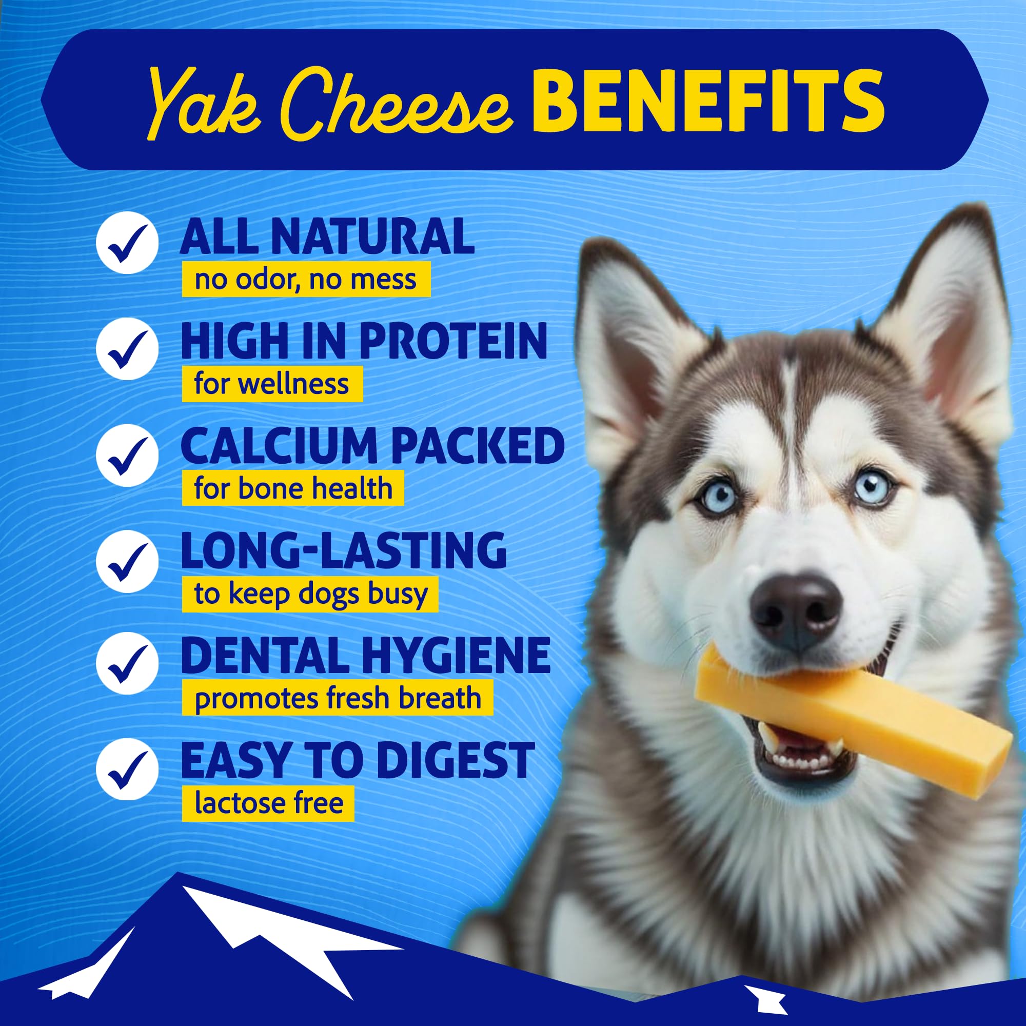 Himalayan Dog Chew détail texture durable sur bâtonnet yak.