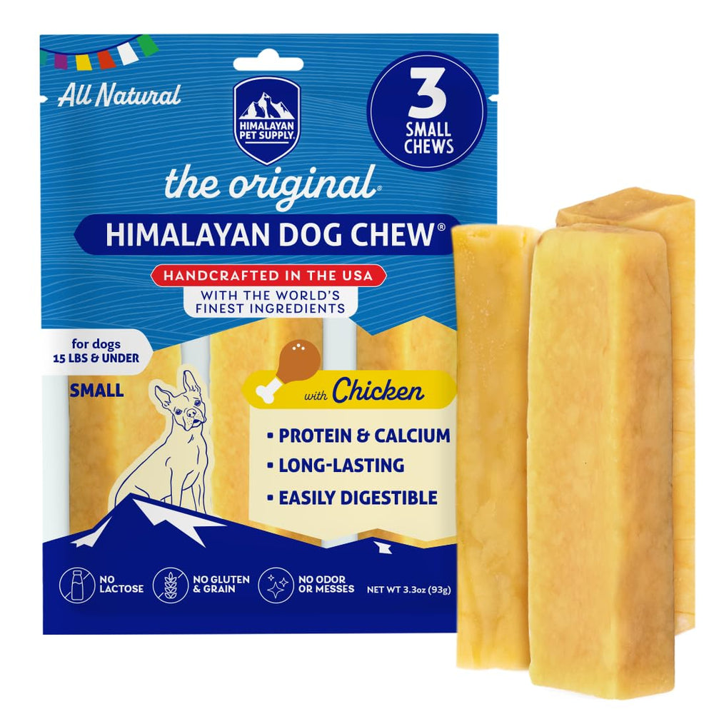 Himalayan Dog Chew – tranche fromage yak, mastication longue pour petits chiens jusqu’à 15 lb