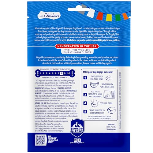 Himalayan Dog Chew – 3 bâtonnets, snack durable et savoureux