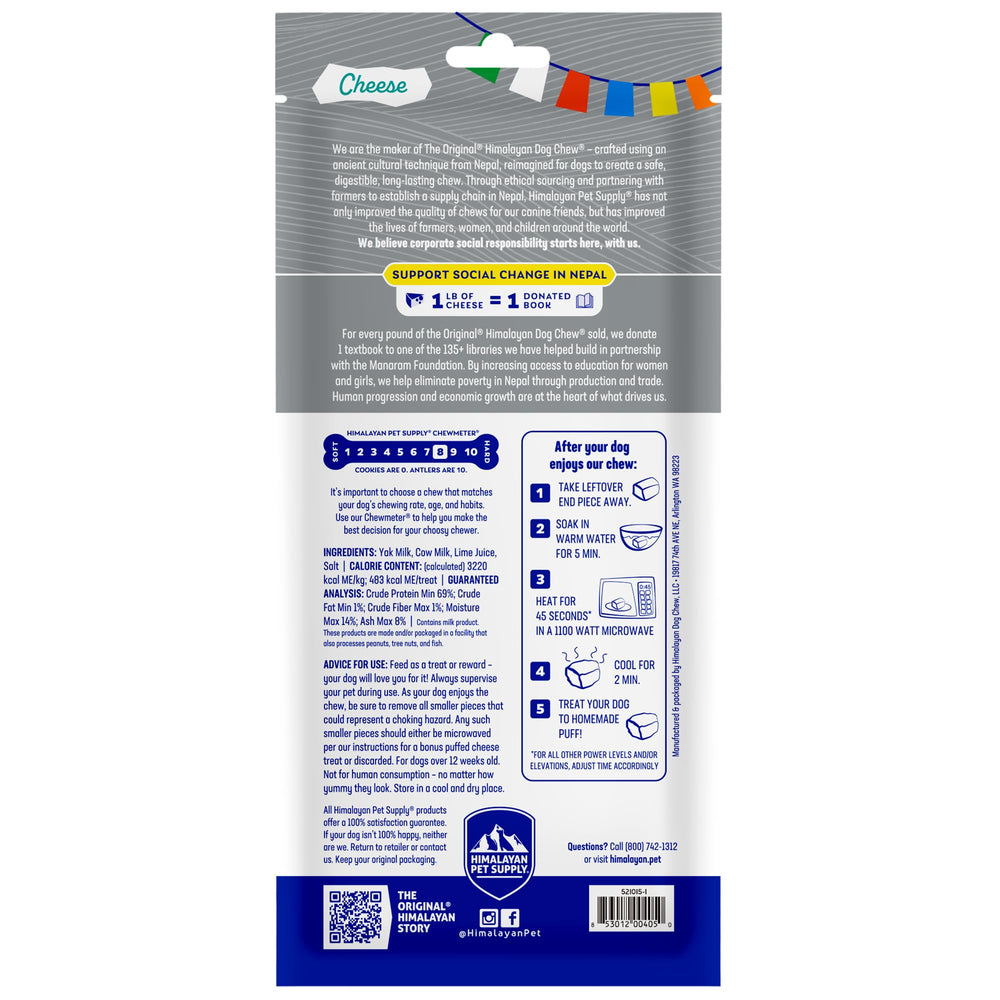 Himalayan Dog Chew utilisation et activité recommandée pour chien