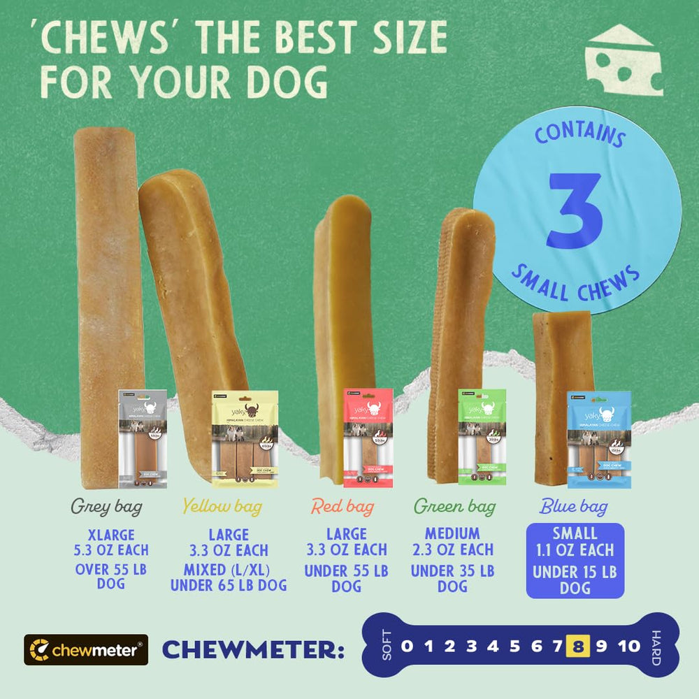 Himalayan Dog Chew, sans lactose et gluten, plus facile sur l’estomac du chien.