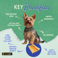 Himalayan Dog Chew Yak Cheese, texture ferme, mastication prolongée.