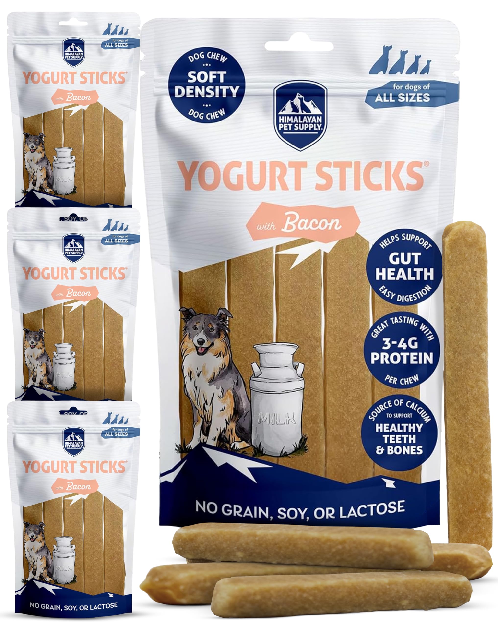 Himalayan Dog Chew yaourt bacon – bâtonnet savoureux pour récompenser
