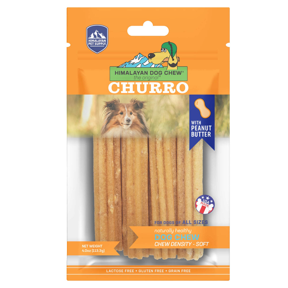 Himalayan Churro au fromage yak dans une poche refermable pratique.