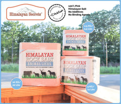 Bloc-sel-rose pour bétail par Himalayan Secrets: minéraux essentiels.