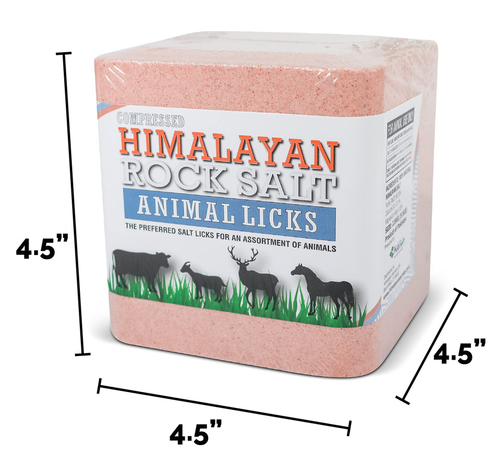 Bloc-sel rose Himalaya Secrets pour chèvres, Léche sécurisant.