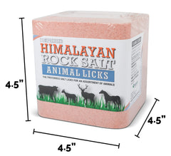 Bloc-sel rose Himalaya Secrets pour chèvres, Léche sécurisant.