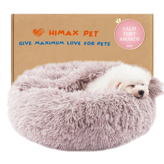 Himax lit-beignet petit chien avec couverture pour espace privé et confortable.