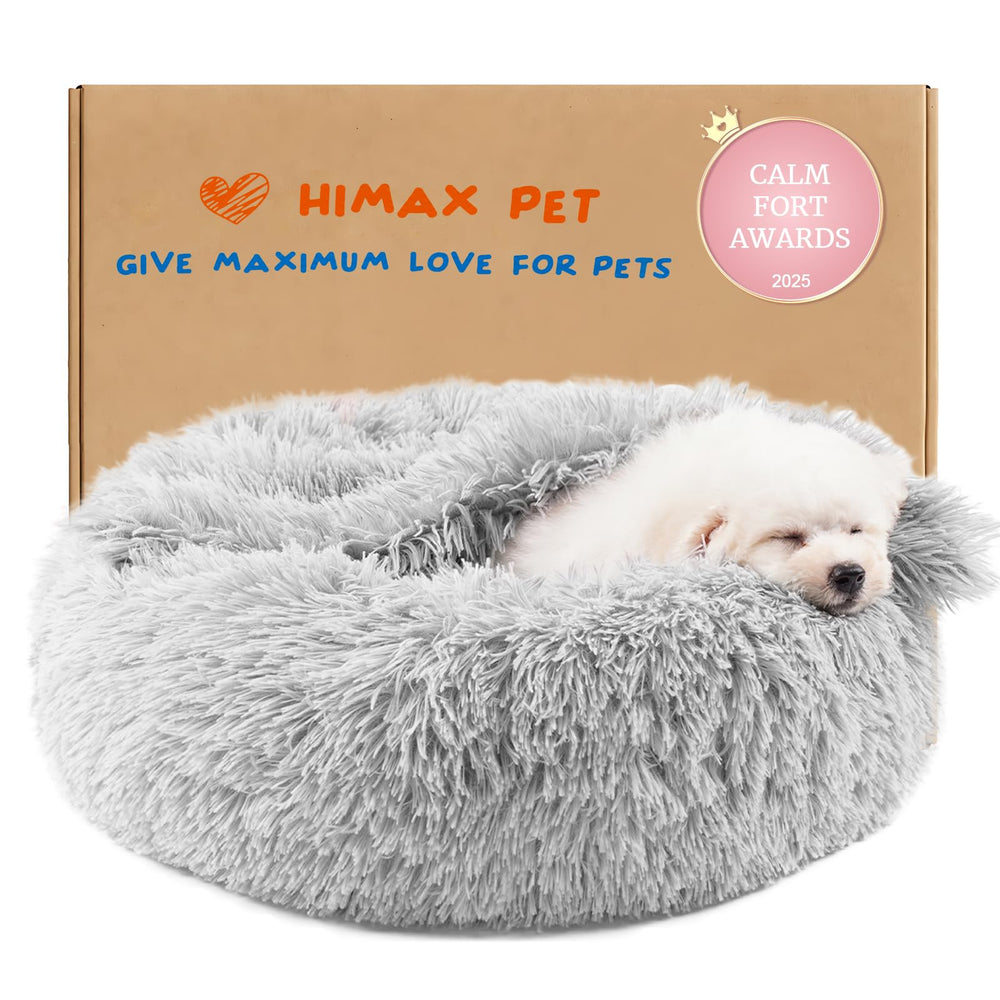 Himax petit panier chat et chien avec couverture douce pour repos privé.
