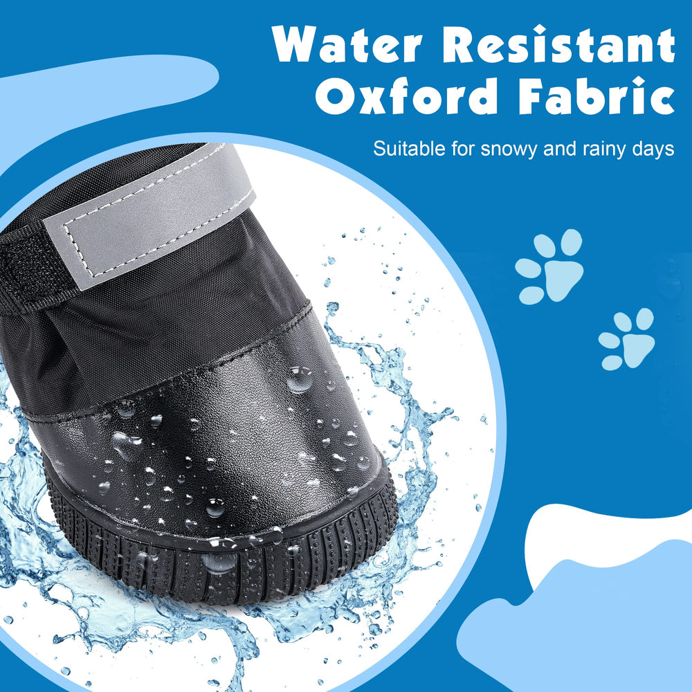 Hipaw bottes anti-dérapantes pour chien moyen à grand, traction améliorée.