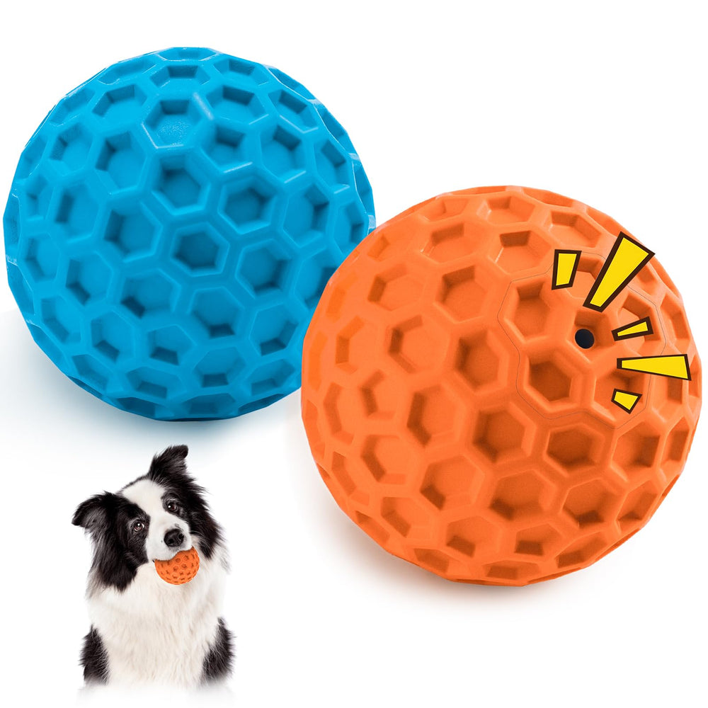 HIPPIH balle siffante indestructible pour chien, stimule le jeu et la dentition
