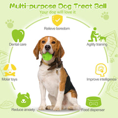 HIPPIH boule education chien vert, parfait pour apprentissage et attention