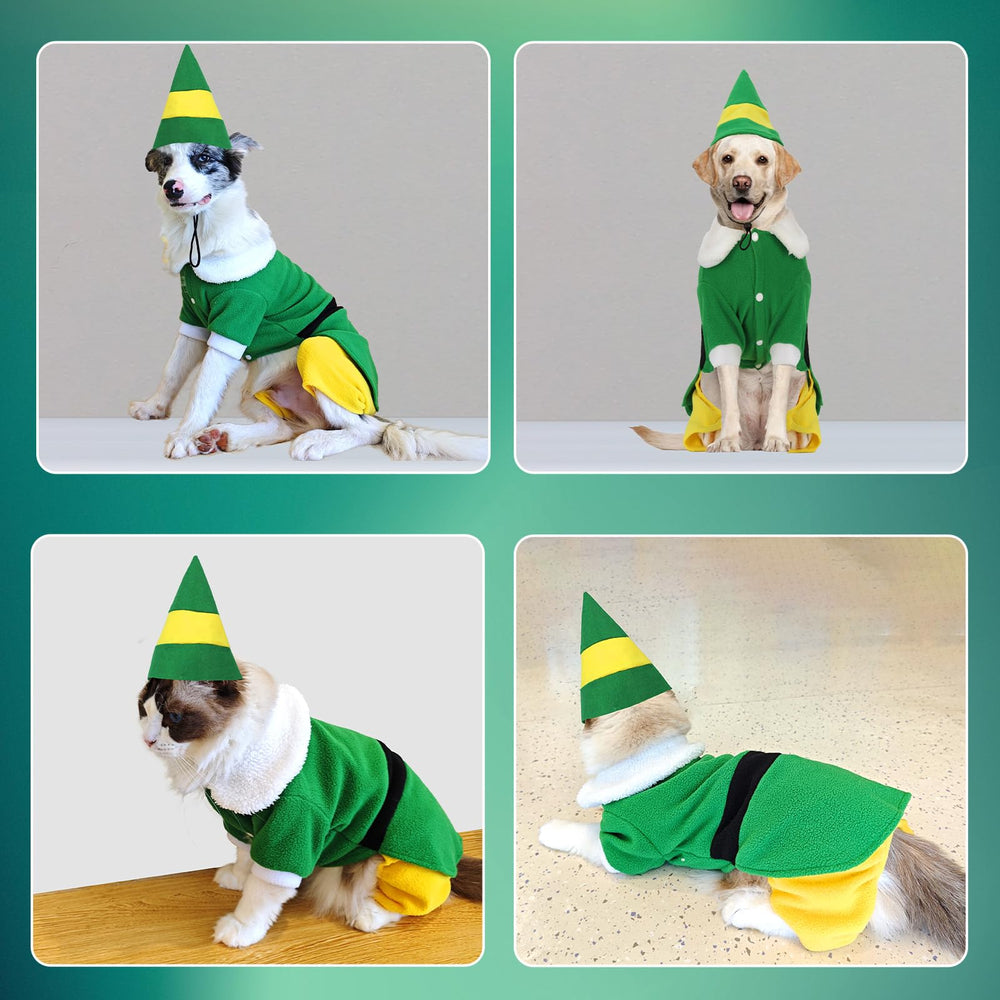 Veste elfique pour chien, confort et style en hiver.