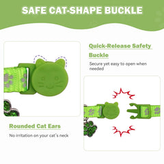 HLJ collier chat cloche amovible: charme et localisation facile