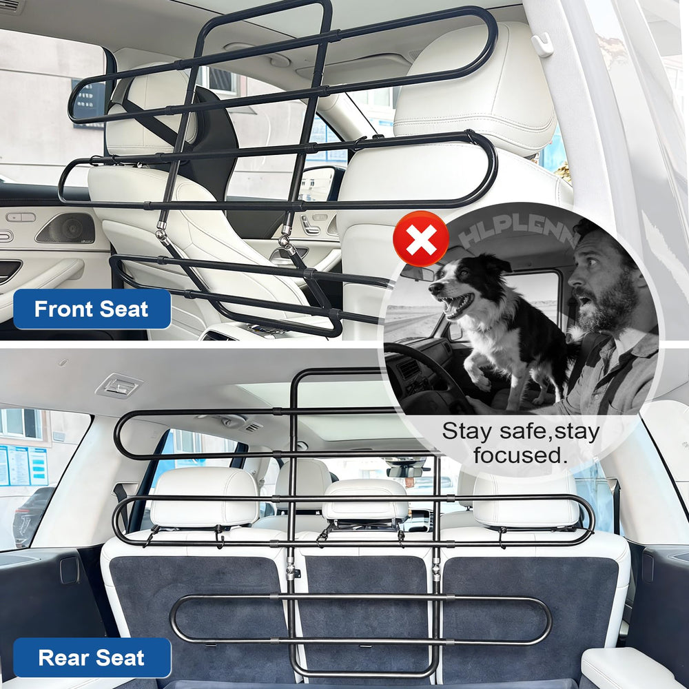 Installation sans outils avec Hlplenn, barrière chien auto rapidement prête à l'emploi.