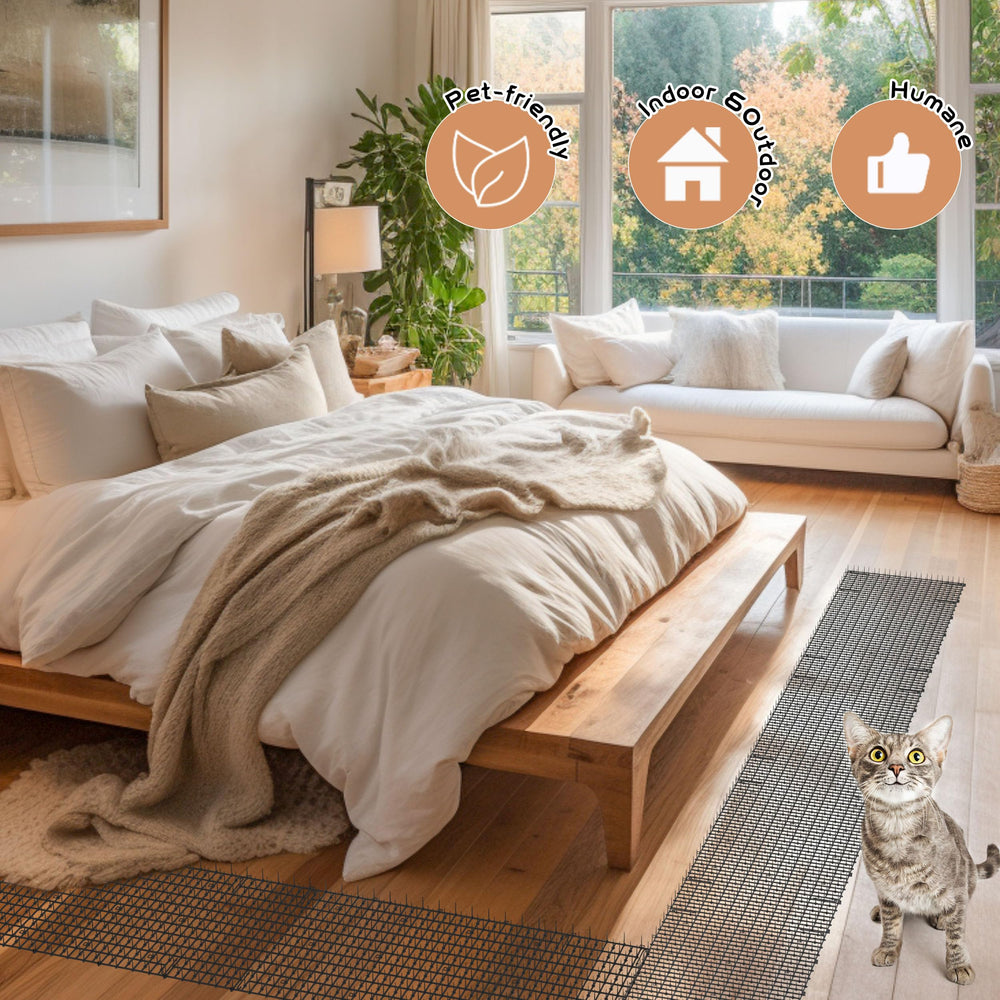 Tapis anti-chat Hmyomina longueur ajustable découpable selon l'espace