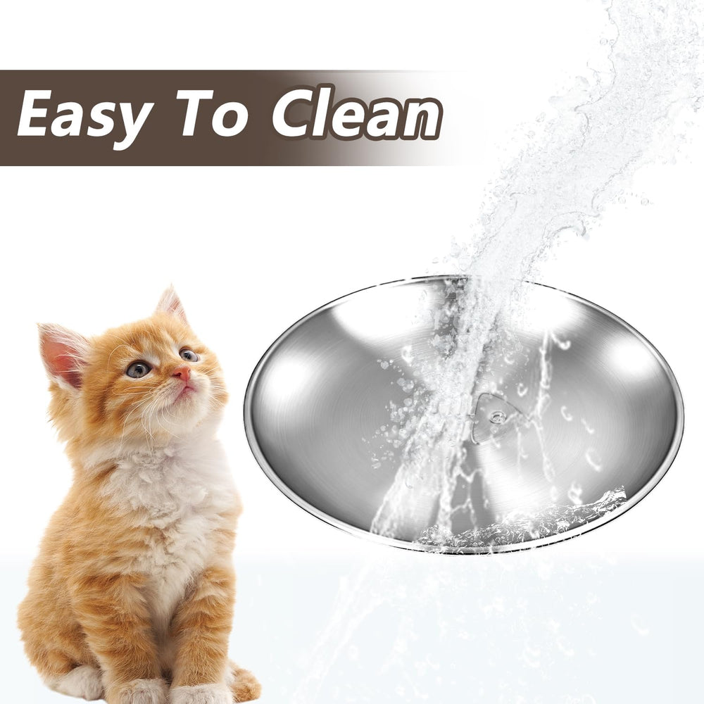 Assiette chat inox HNeekyr usage intérieur et extérieur sûr