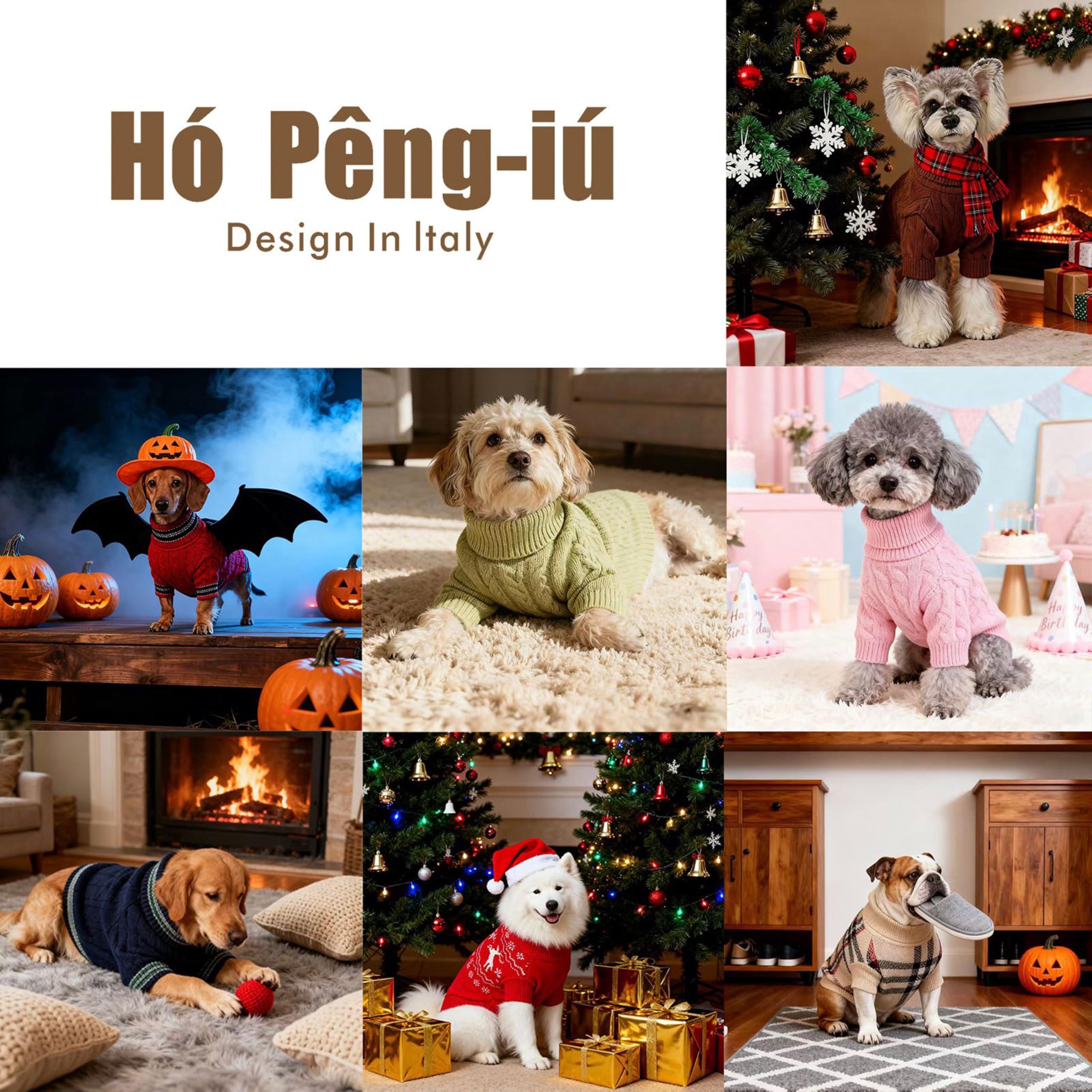 Hó Pêng-iú pull chien brun idéal pour l'hiver