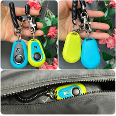 Clicker HoAoOo pour animaux vert, utilisation simple en position assise ou debout.