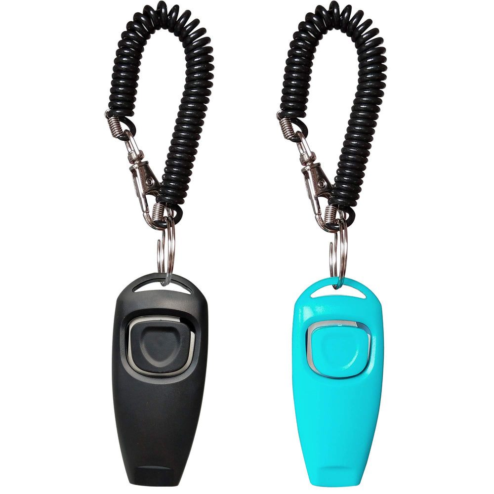 HoAoOo sifflet clic dressage chien, poignet bleu, utile en extérieur.