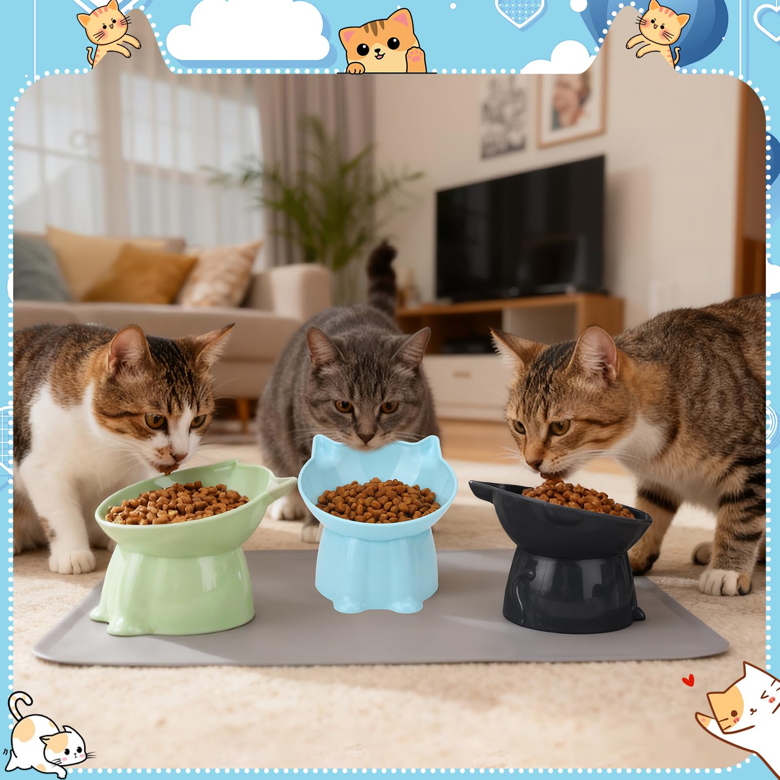 Hoemwarm dinette domestique chat multi animaux pour foyer familial.
