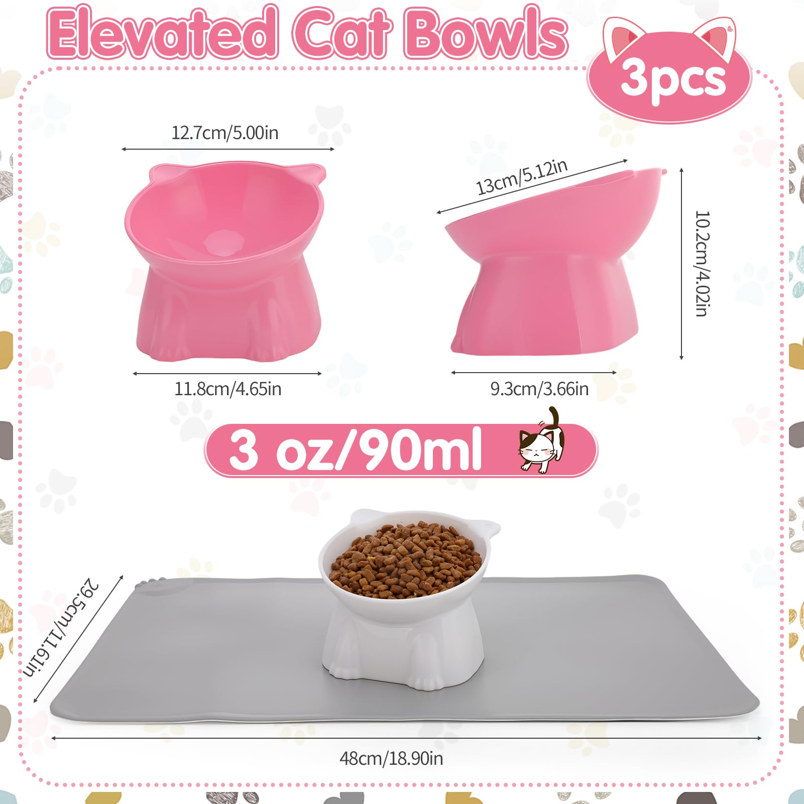 Hoemwarm tapis-silicone-antideplacement: tapis stable qui maintient les bols en place