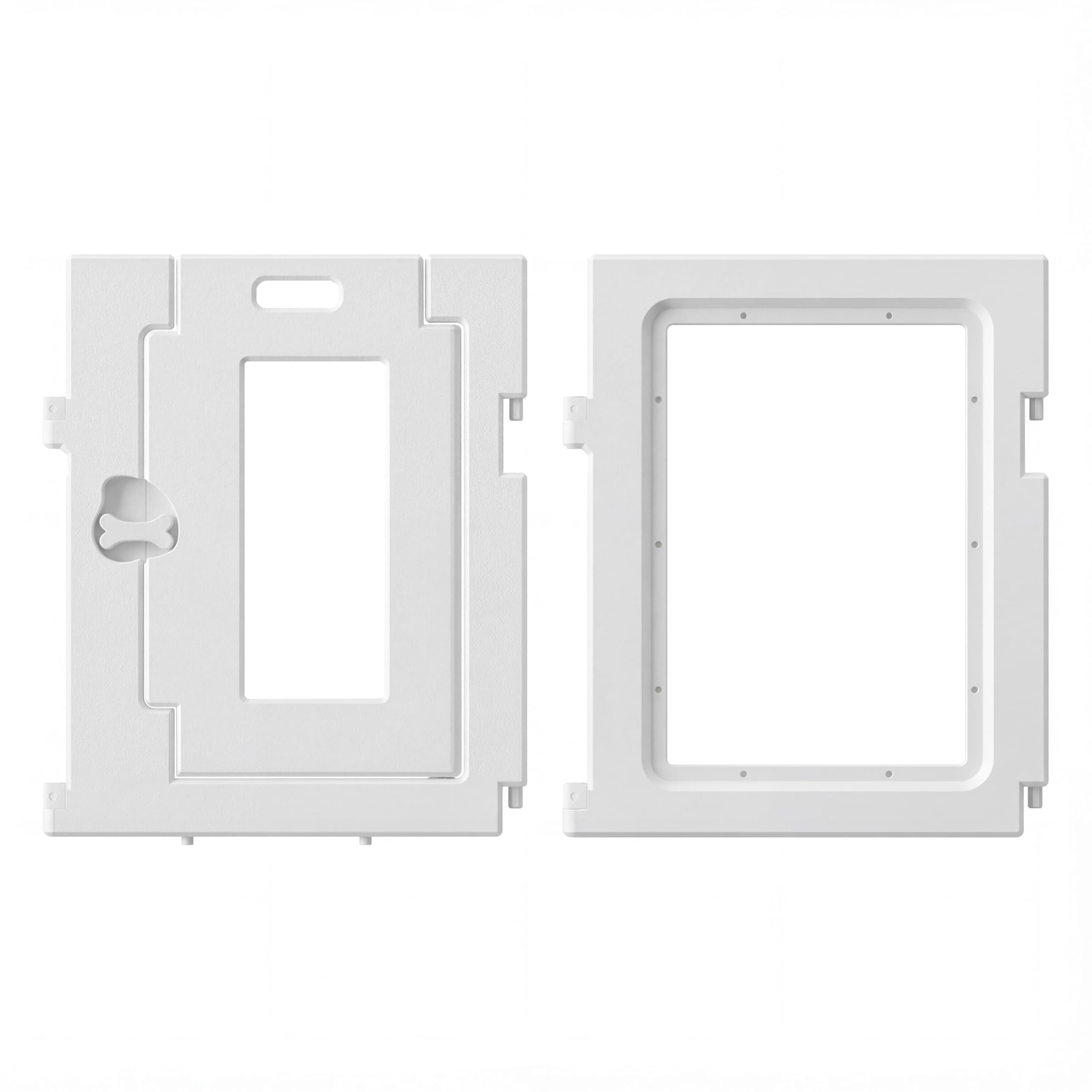 HOENCRAFT Parc pour chien: panneau acrylique transparent pour espace sûr et lumineux.