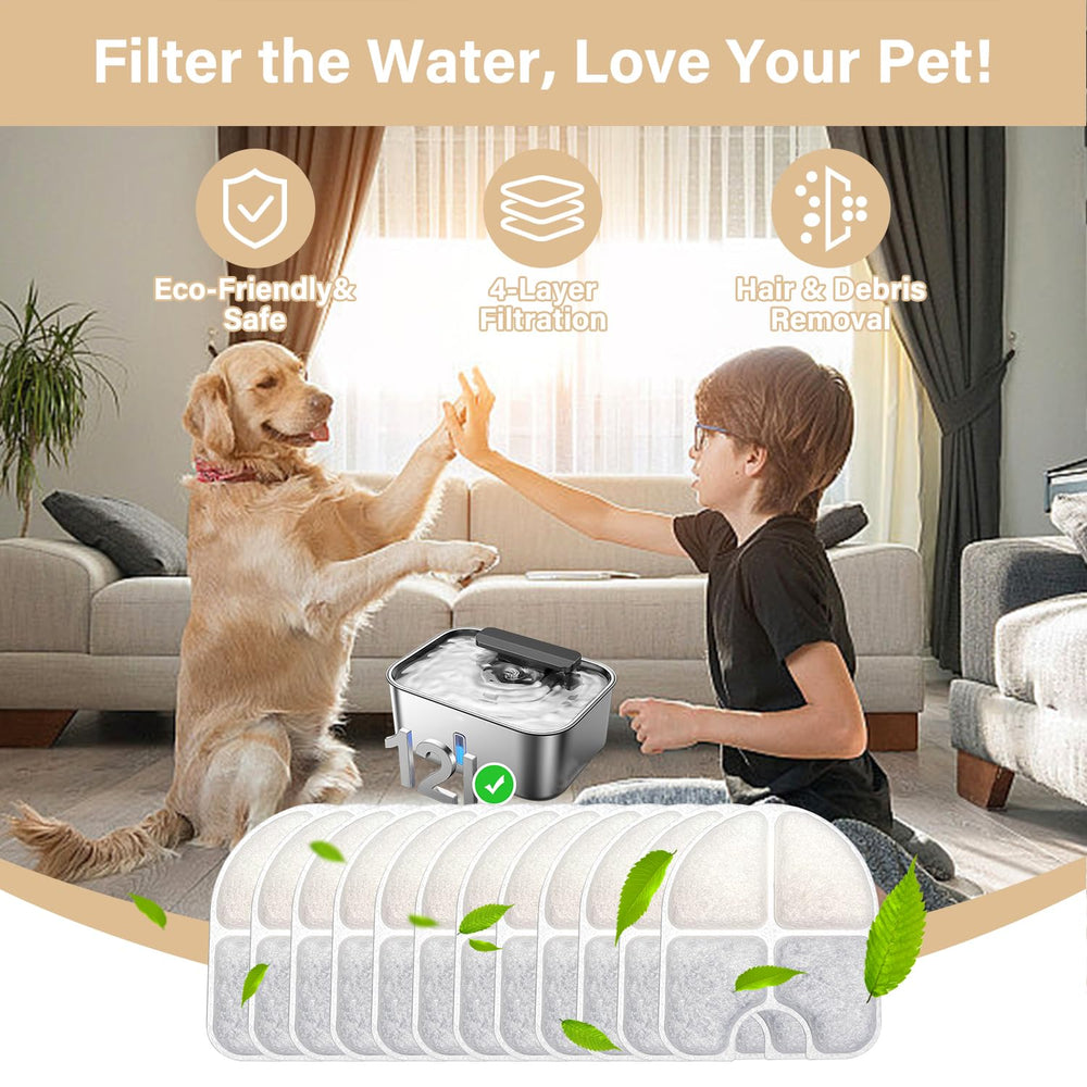 Éponges filtrantes HOETEK FeelNeedy – filtration complète pour eau plus propre.