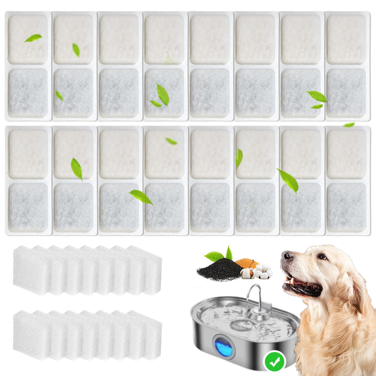 HOETEK filtre remplacement pour fontaine chien, eau propre