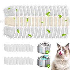 HOETEK filtre remplacement PW04 pour fontaine chat, filtration efficace et eau plus limpide.