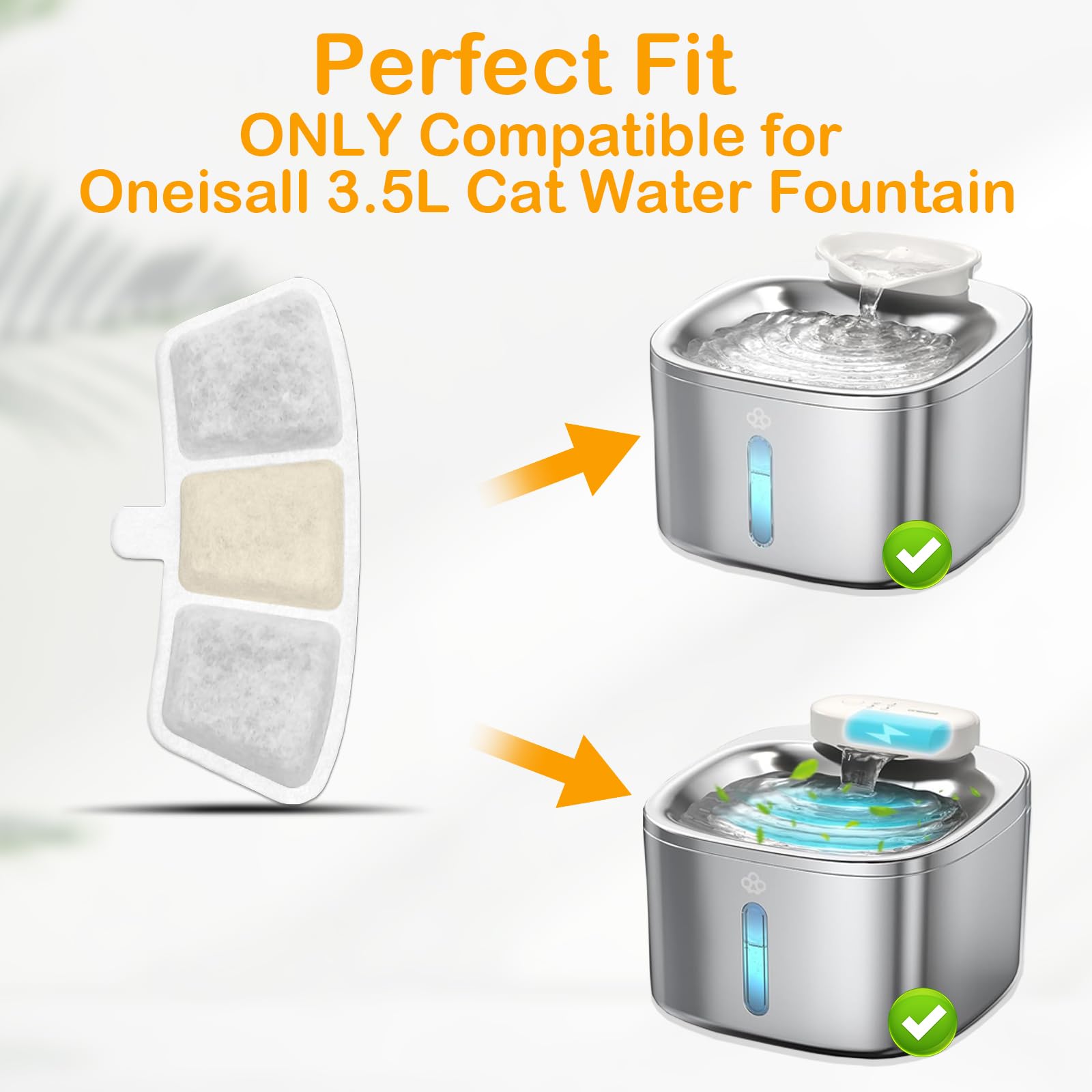 HOETEK fontaine chat PW04, eau fraîche et sûre pour votre animal.