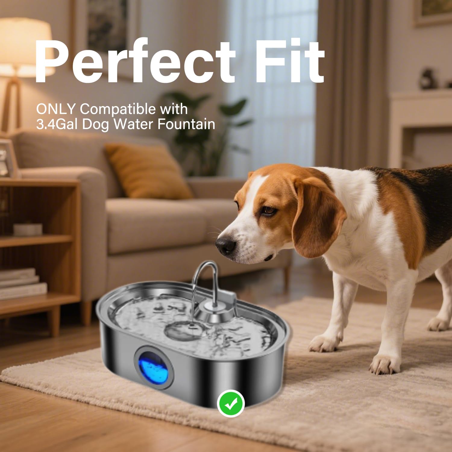 HOETEK fontaine pour chien, eau fraîche prête à boire