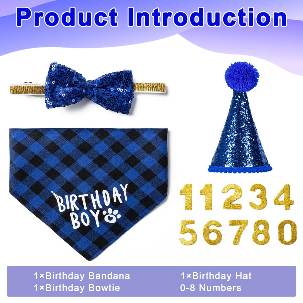 Hoewina bandana chien anniversaire, accessoire doux et polyvalent pour une tenue complète