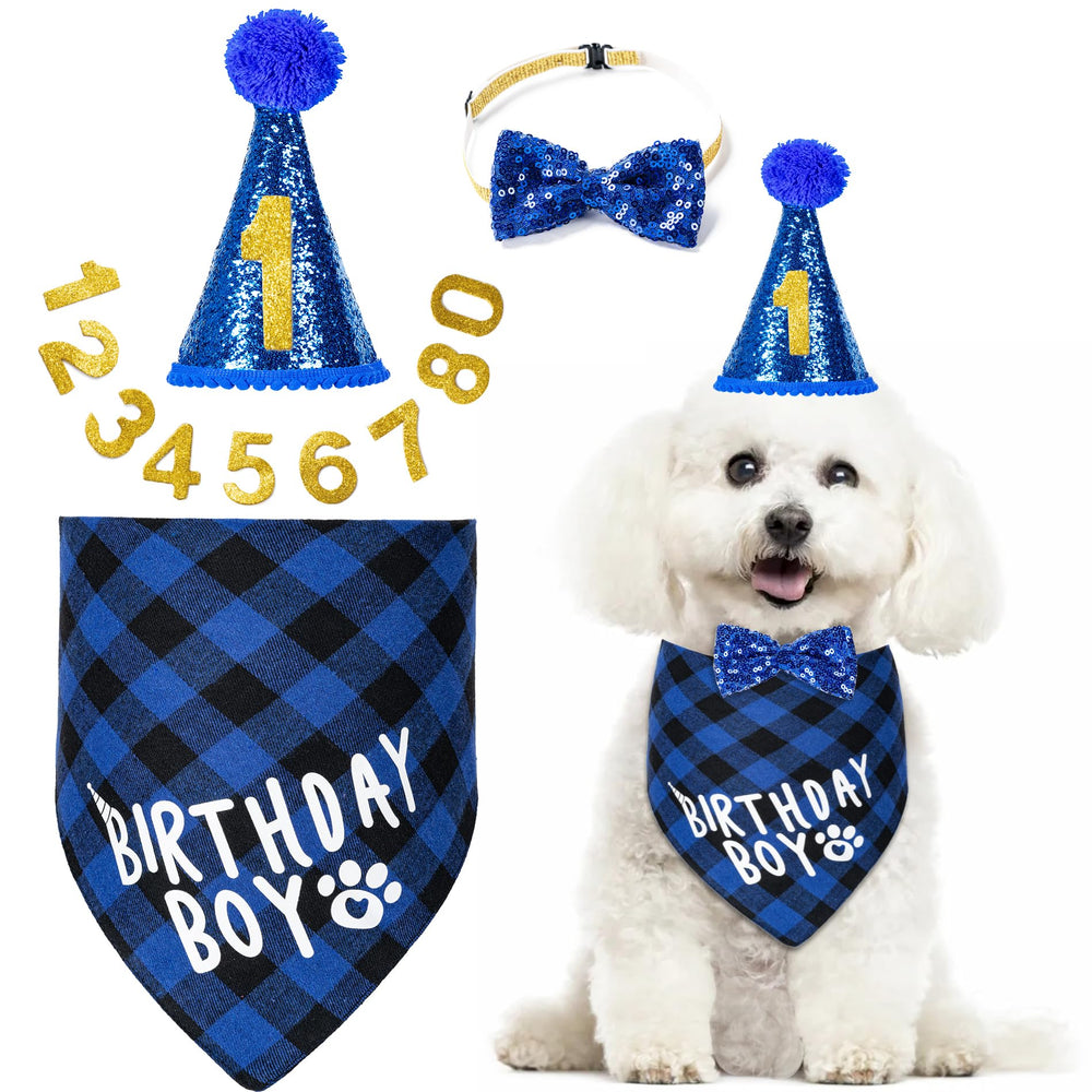 Hoewina chapeau anniversaire chien, décor festif et ajustable pour des photos mémorables