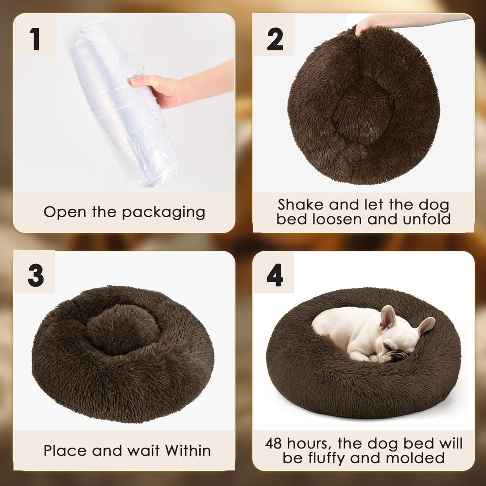 Hoewina coussin-donut utilisation-chat-chien : espace cosy pour chat ou petit chien.