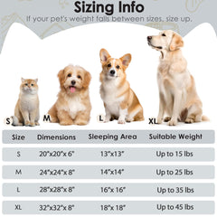 Hoewina dimensions 24x24x8 pouces pour petit chien.