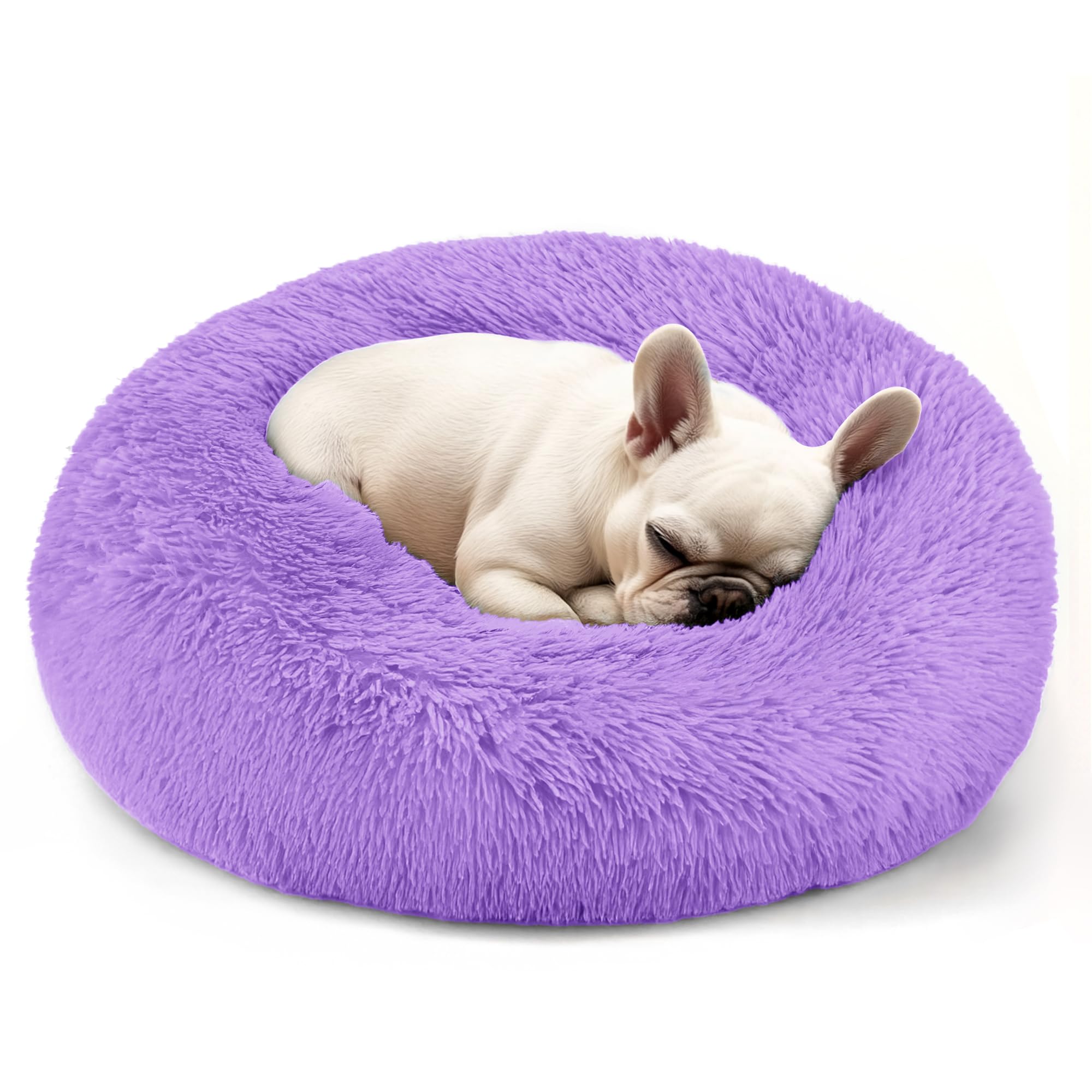 Hoewina lit anneau douillet chat chien 20po: couchage douillet pour chats et petits chiens
