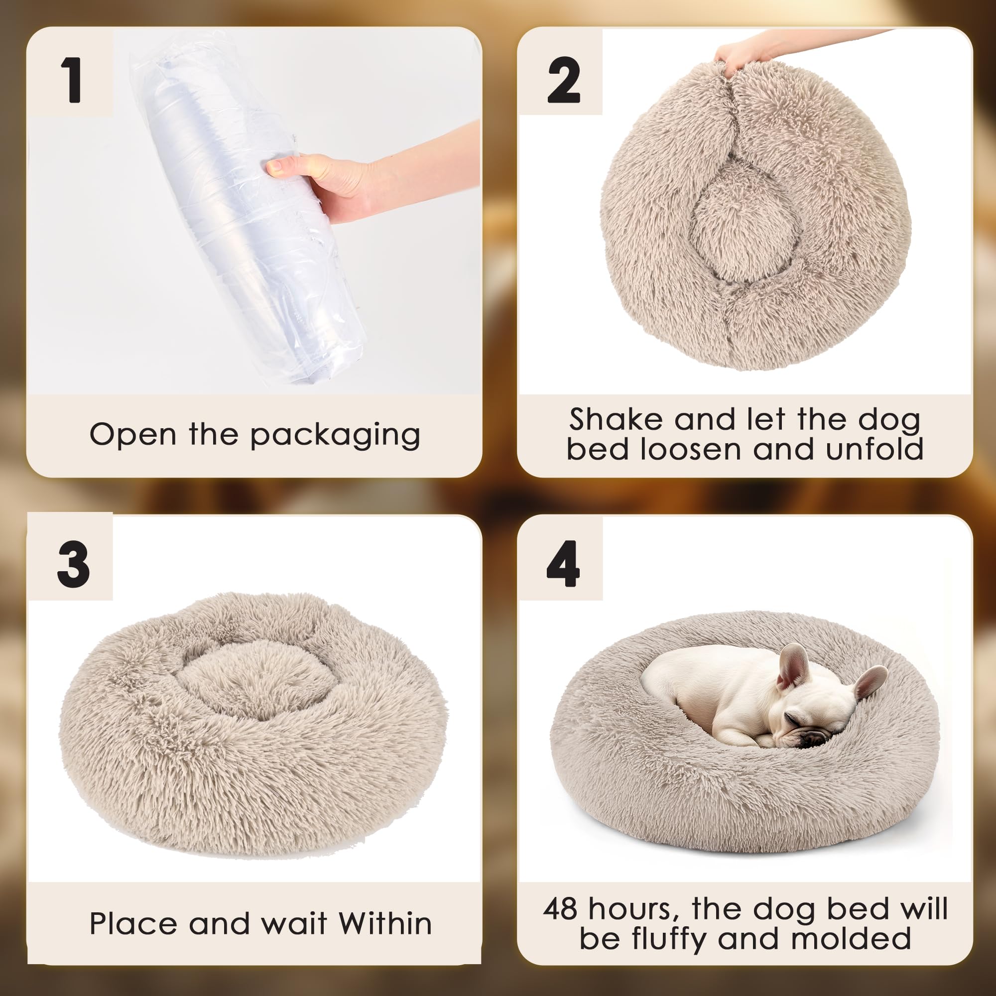 Lit Hoewina pour petit chien environ 9 kg, espace privé