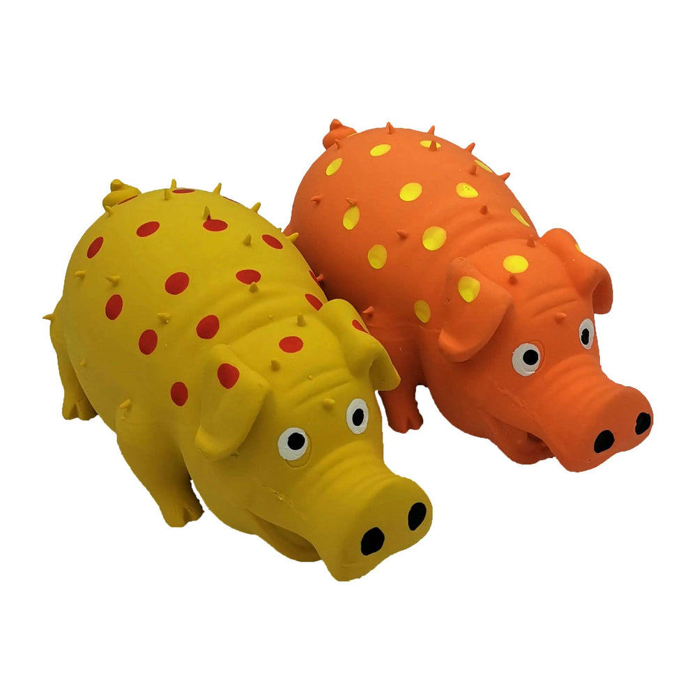 Hoiasem cochon en latex – jouet chien grand, douceur et sécurité lors du jeu.