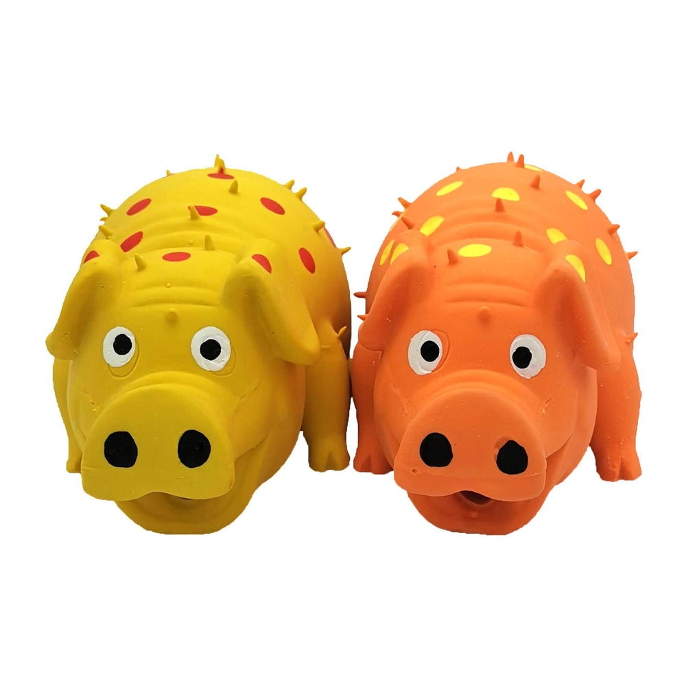 Hoiasem cochon en latex – jouet chien moyen, bruit cri pour attirer l’attention.