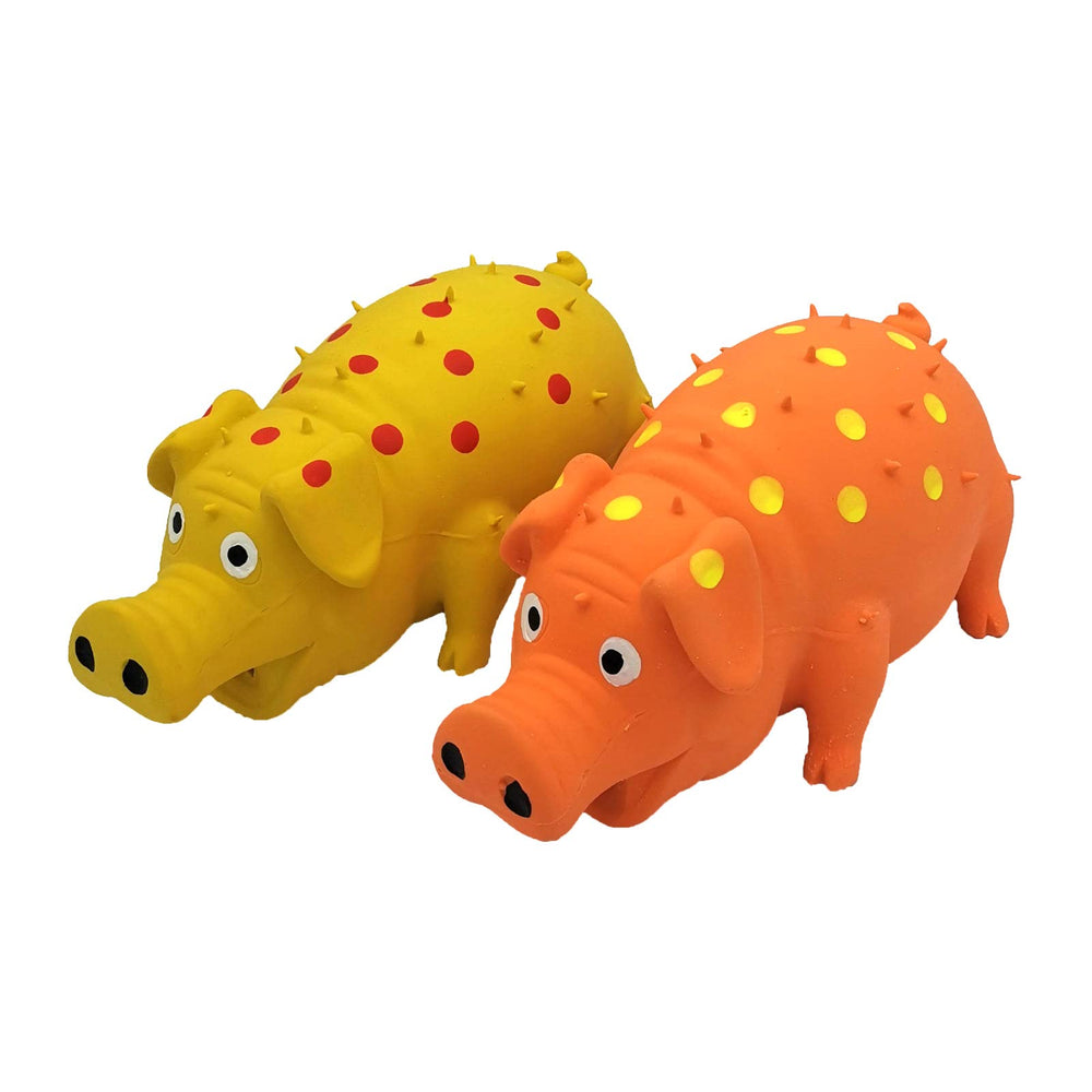 Hoiasem cochon en latex – jouet chien petit, stimulation mentale et amusement durable.