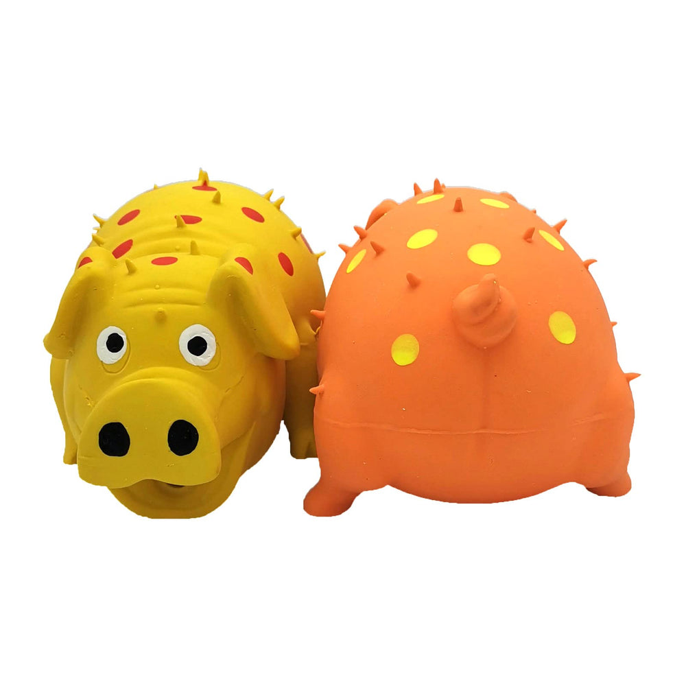 Hoiasem cochon latex – jouet chien petit, cri attractif pour l’interaction.