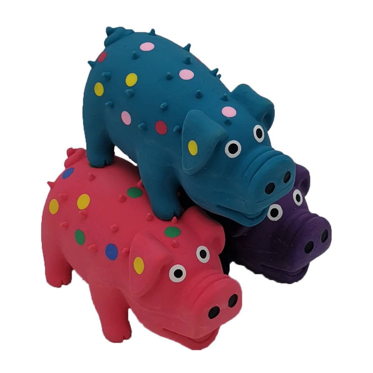 Hoiasem jouet sifflet latex mini forme goblet cochon stimule la curiosité des chiens Mimi