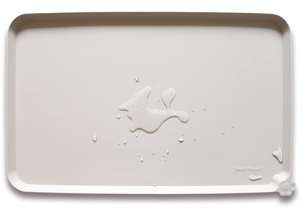 Hoki Found assiette silicone avec rebord surélevé pour chiens et chats.